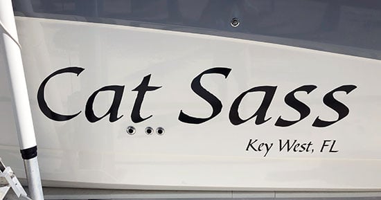 Custom Vinyl Boat Name Custom Vinyl Boat Name