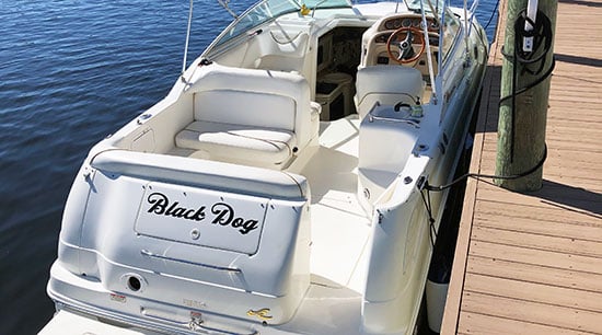 Custom Vinyl Boat Name Custom Vinyl Boat Name
