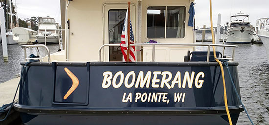 Custom Vinyl Boat Name Custom Vinyl Boat Name