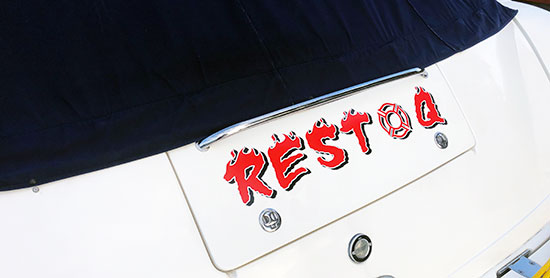 Custom Vinyl Boat Name Custom Vinyl Boat Name