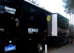Lettering and graphics on a motorhome Lettering and graphics on a motorhome