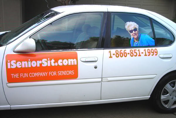 Custom lettering and graphics on a vehicle Custom lettering and graphics on a vehicle