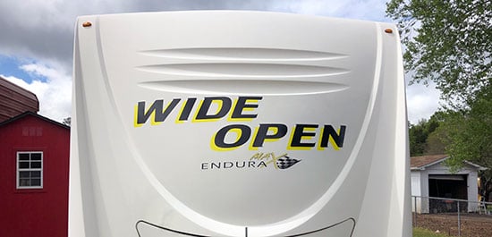 Custom Vinyl Lettering For RV Trailer Custom Vinyl Lettering For RV Trailer