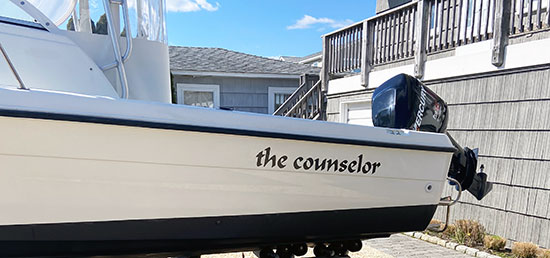 Custom Vinyl Boat Name Custom Vinyl Boat Name