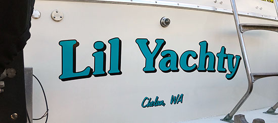 Custom Vinyl Boat Name Custom Vinyl Boat Name