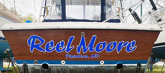 Custom Vinyl Boat Name Custom Vinyl Boat Name