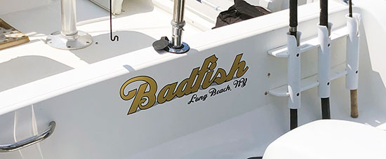 Custom Vinyl Boat Name Custom Vinyl Boat Name