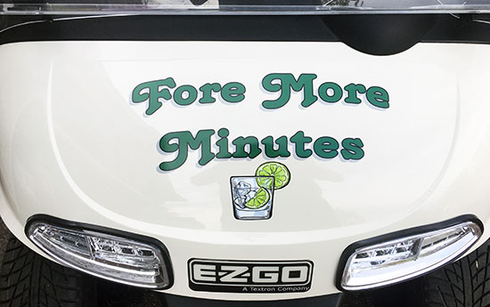 Custom Vinyl Golf Cart Decals Custom Vinyl Golf Cart Decals